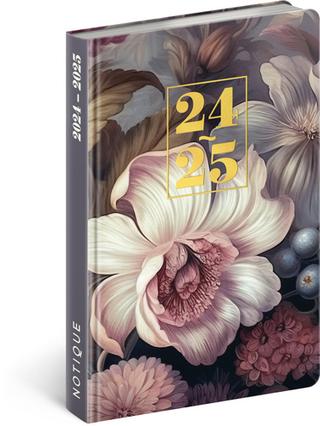Knižný diár: 18měsíční diář Petito 2024/2025 Květiny - 1. vydanie