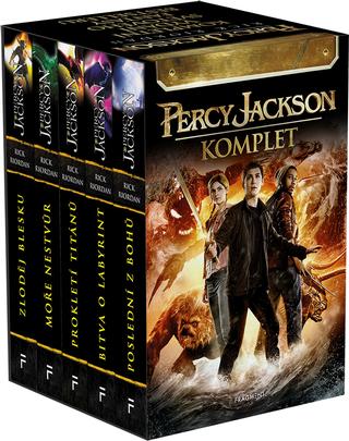 Kniha: PERCY JACKSON - komplet 1.-5.díl - box - Zloděj blesku, Moře nestvůr, Prokletí Titánů, Bitva o labyrint, Poslední z bohů - 1. vydanie - Rick Riordan