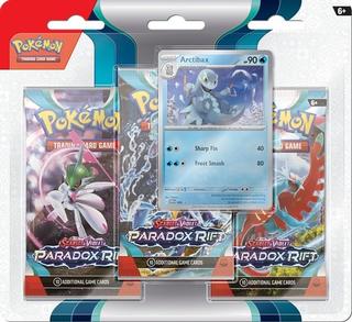 Karty: Pokémon TCG SV04 Paradox Rift - 3 Blister Booster