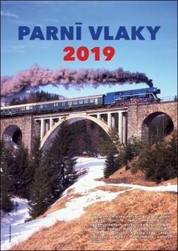 Kalendár nástenný: Parní vlaky - nástěnný kalendář 2019