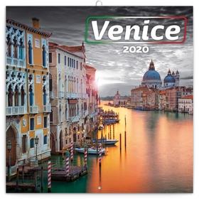Kalendár nástenný: Poznámkový kalendář Benátky 2020, 30 × 3