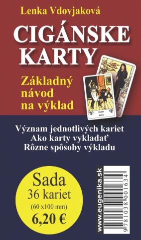 Kniha: Cigánské karty (sada: karty + brožúrka) - Základný návod na výklad - Lenka Vdovjaková