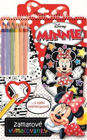 Kniha: Minnie - Zamatové vymaľovanky A3
