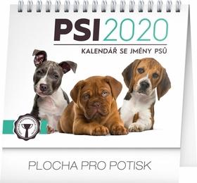 Kalendár stolný: Psi – se jmény psů - stolní kalendář 2020