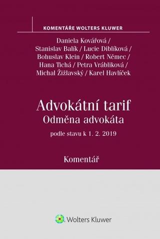 Kniha: Odměna advokáta (vyhláška č. 177-1996 Sb., advokátní tarif) - komentář - podle stavu k 1.2.2019 - 1. vydanie - Daniela Kovářová