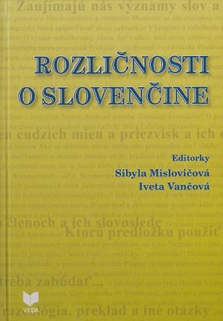 Kniha: Rozličnosti o slovenčine - Sibyla Mislovičová