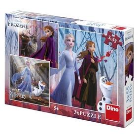 Puzzle: Frozen II 3x55 puzzle nové