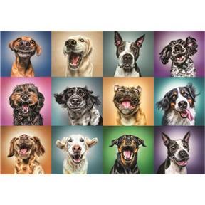 Kniha: Funny dogs - puzzle 1000