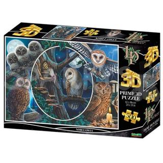 Puzzle: Prime 3D Puzzle Noble Owls 500 dílků