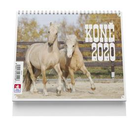 Kalendár stolný: Koně - stolní kalendář 2020