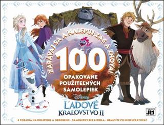 Kniha: Zabávaj sa a nalepuj zas a znova! 100 - 100 opakovane použiteľných samolepiek Ľadové kráľovstvo II - Walt Disney