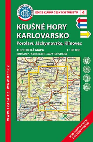 Skladaná mapa: Krušné hory Slavkovský les 1:100 000 - 9. vyd
