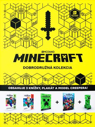 Kniha: Minecraft - Dobrodružná kolekcia - Obsahuje 3 knižky, plagát a model creepera! - 1. vydanie - kolektiv