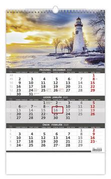 Kalendár nástenný: Kalendář Pobřeží - tříměsíční