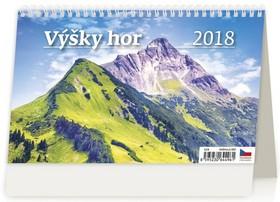 Kalendár stolný: Výšky hor - stolní kalendář 2018