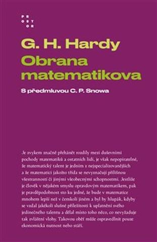 Kniha: Obrana matematikova - s předmluvou C.P.Snowa - G. H. Hardy