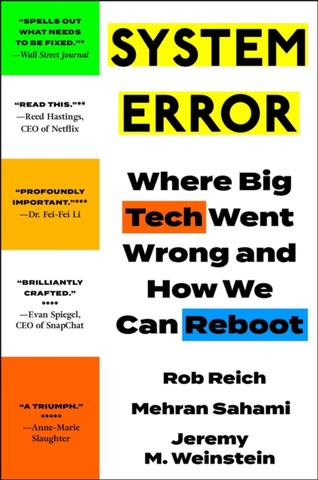 Kniha: System Error - Jeremy Weinstein,Rob Reich,Mehran Sahami
