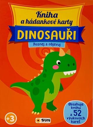 Karty: Kniha a hádankové karty  Dinosauři - Poznej a objevuj
