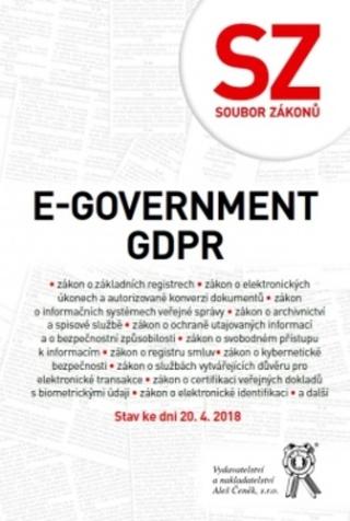 Kniha: E-government a GDPR - Stav ke dni 20. 4. 2018 - kolektiv autorů