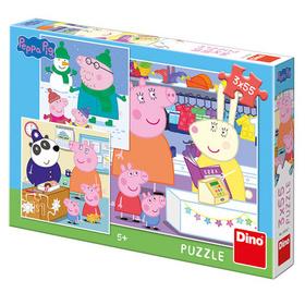Puzzle: Puzzle Peppa Pig Veselé odpoledne 3x55
