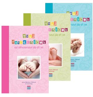 Kniha: Tvůj fotodeníček od těhotenství do tří let (ružový) - Jana Abelson Tržilová