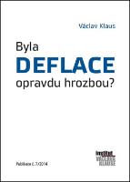 Kniha: Byla deflace opravdu hrozbou? - Publikace č.7/2014 - Václav Klaus