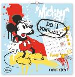 Kalendár nástenný: Mickey Mause omalovánkový poznámkový - nástěnný kalendář - Walt Disney