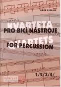 Kniha: KVARTETA pro bicí nástroje 1 1/2/3/4/ (kniha) - Libor Kubánek