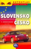 Kniha: Autoatlas SR+ČR - 62 plánov miest 1:200 000 - autor neuvedený