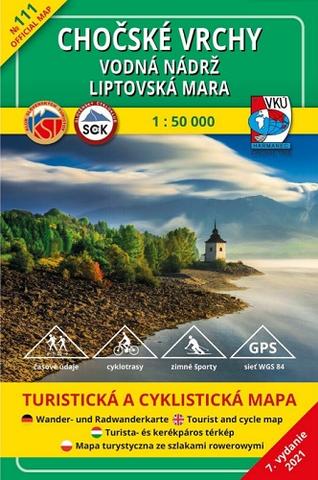 Kniha: Chočské vrchy - vodná nádrž Liptovská Mara 1:50 000 (7.vydanie) - Turistická a cyklistická mapa