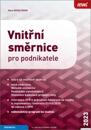 Kniha: Vnitřní směrnice pro podnikatele 2023 - Hana Kovalíková