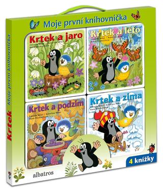 Kniha: Krtek - Moje první knihovnička (BOX) - Krtek a jaro, Krtek a léto, Krtek a podzim, Krtek a zima - 1. vydanie - Hana Doskočilová, Ivana Peroutková