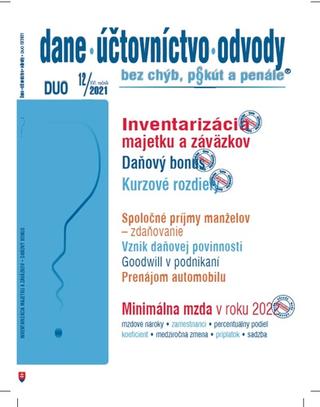 Kniha: DUO 12/20201 – Dane, účtovníctvo, odvody bez chýb, pokút a penále - Ján Mintál; Zuzana Cingelová; Anton Kolembus