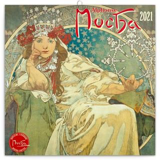 Kalendár nástenný: Poznámkový kalendář Alfons Mucha 2021
