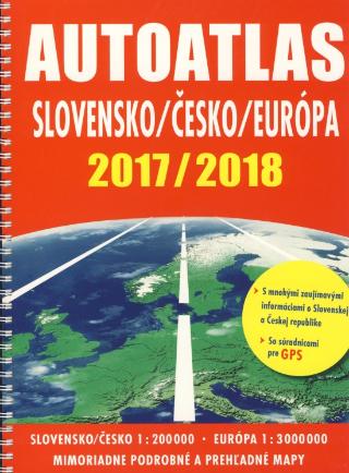 Autoatlas Slovensko/Česko/Európa 2017 /2018 - 1. vydanie