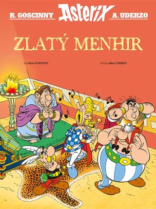 Kniha: Asterix - Zlatý menhir - 1. vydanie - René Goscinny, Albert Uderzo