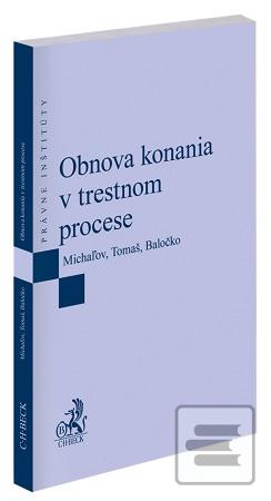 Kniha: Obnova konania v trestnom procese - Martin Baločko
