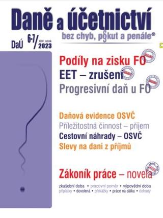 Kniha: DaÚ 6-7/2023 EET zrušení od 1. 1. 2023 - 1. vydanie - Martin Děrgel; Václav Benda