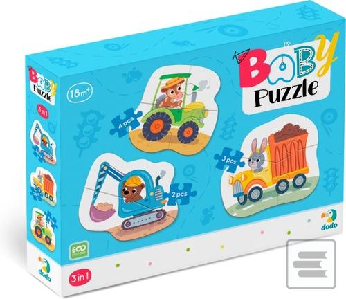 Baby puzzle Doprava 3v1