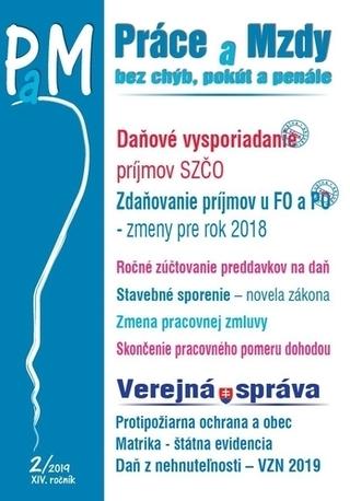 Kniha : Práce a Mzdy 2-2019 - bez chýb, pokút a penále