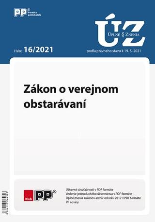 Kniha: UZZ 16/2021 Zákon o verejnom obstarávaní