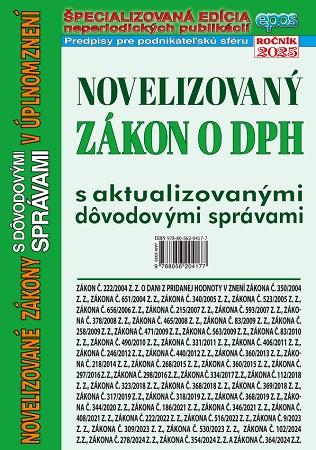 Kniha: Novelizovaný zákon o DPH s aktualizovanými dôvodovými správami v úplnom znení (NZ 3/2025)