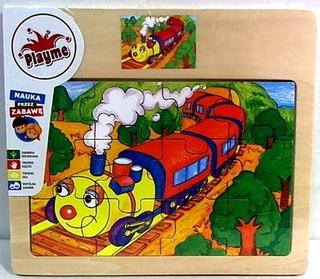 Puzzle: Dřevěné puzzle Vláček