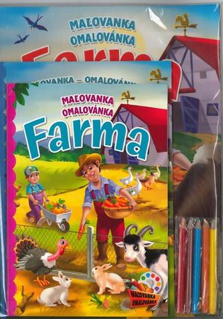 Kniha: Komplet Farma (2 maľovanky+2 aktivity zošity + farebné ceruzky)