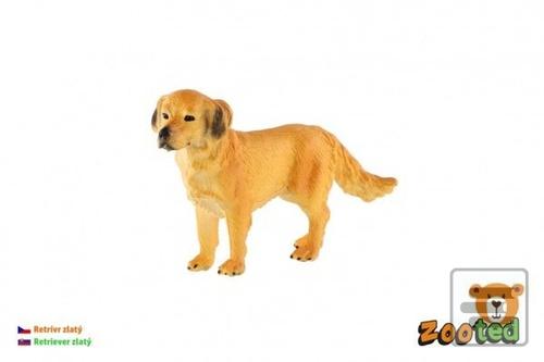 Hračka: Retrívr zlatý - pes domácí zooted plast 10cm v sáčku