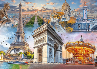 Puzzle: Puzzle Víkend v Paříži 2000 dílků