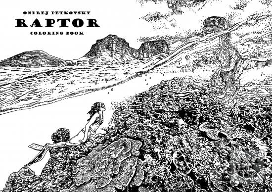 Raptor - coloring book (Ondrej Peťkovský)