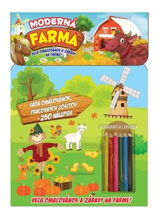 Kniha: Moderná farma - Veľa omaľovánok a zábavy na farme!