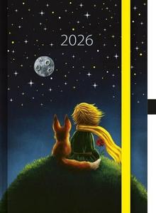 Knižný diár: Denní diář 2026 A5 Art Malý princ s gumičkou