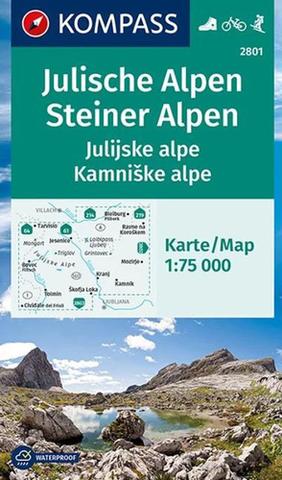 Skladaná mapa: Julische Alpen, Steiner Alpen 1:75 000